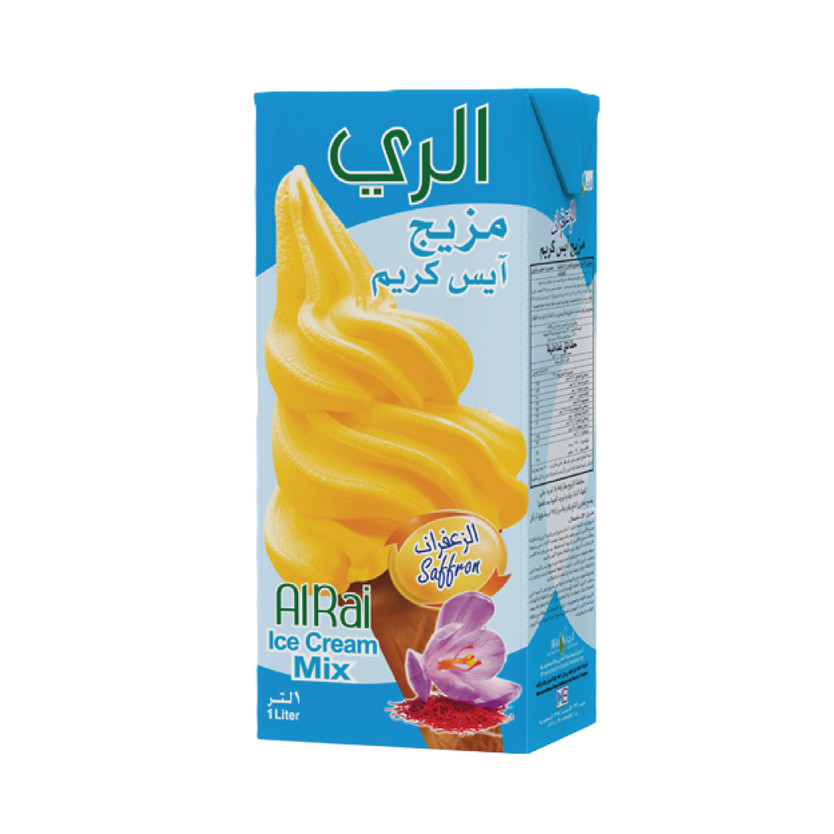 99537-حبة ايس كريم الري زعفران 1 لتر - الصورة 1