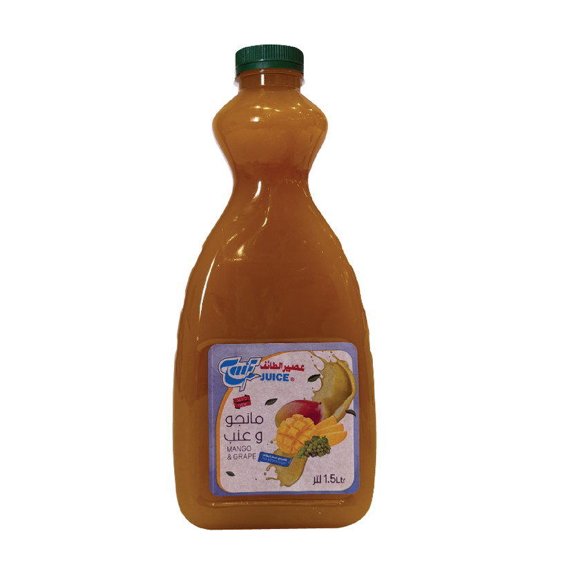 99672-حبة عصير الطائف مانجو وعنب 1.5 لتر - الصورة 1