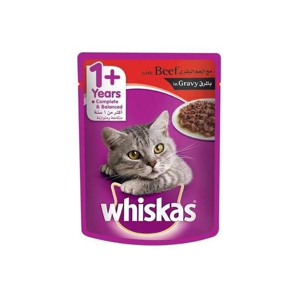 11018-حبة BEEF WHISKAS 85 GM - Image 1