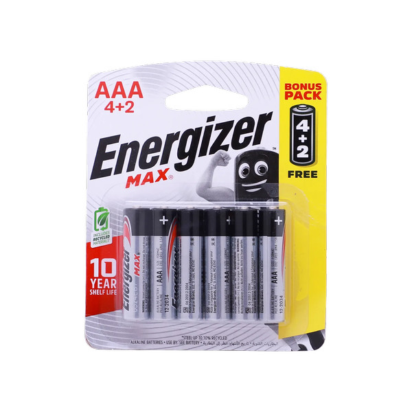 12487-باكت enargizer aaa max AAA2 4+2 - Image 1