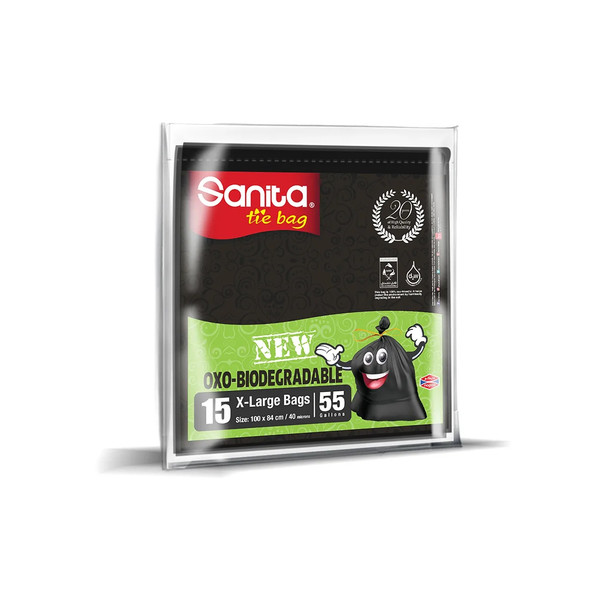 13443-حبة SANITA TRASH BAG 55 G 8 BAGS - Image 1