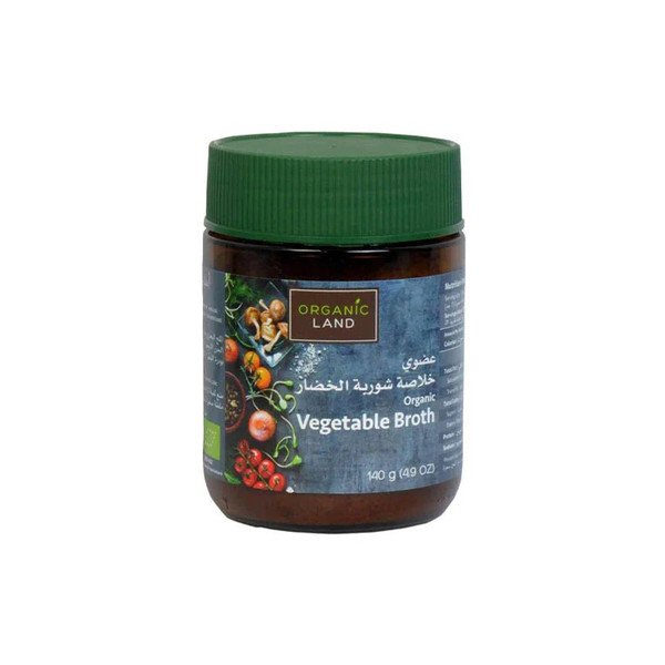15016-حبة ORGANIC LAND ORGANIC VEGETABLE BROTH 140 G - Image 1