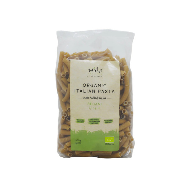 16487-حبة ABAZEER ORGANIC pasta sedani 500 gm - Image 1