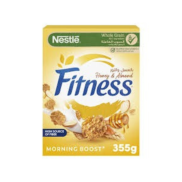 18939-حبة FITNESS HONEY ALMOND 355 G - Image 1