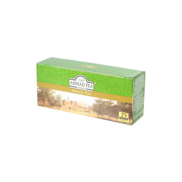 20535-باكت AHMED TEA GREEN TEA 25 BAGE - Image 1