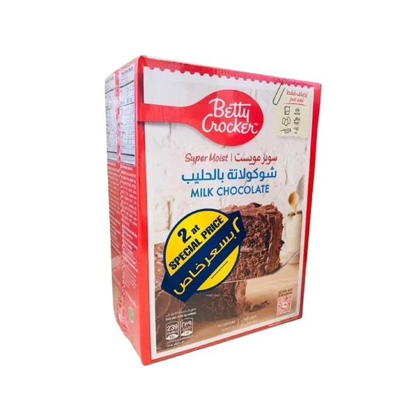 20724-حبة Betty Crocker Super Mosist MAILK CHOCO2*500 G OFFR - Image 1