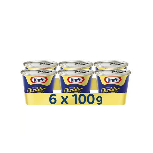 21086-ربطه KRAFT CHEDDAR CHEESE 6*100 G - Image 1