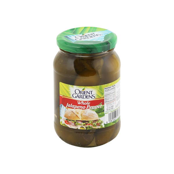 21235-حبة ORIENT GARDEN WHOLE JALAPENO PEPPER 480 G - Image 1