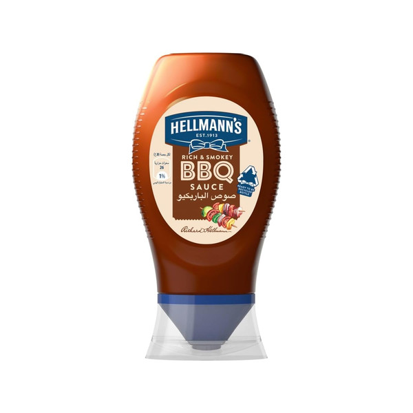 21295-حبة HELLMANNS BBQ SAUCE 285 G - Image 1
