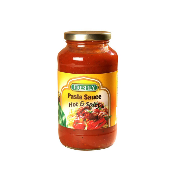 21800-حبة FRESHLY PIZZA SAUCE hot & spice 680 G - Image 1