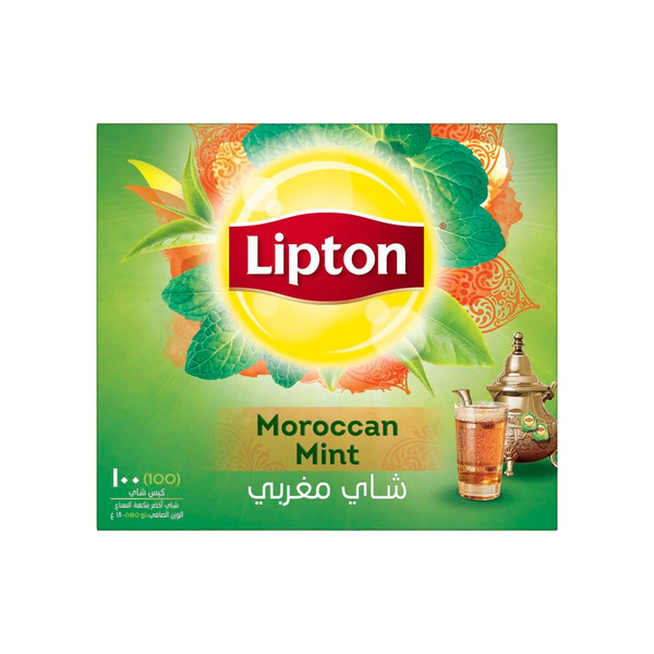 22178-باكت LIPTON MOROCCAN GREEN MINT TEA 100 BAG - Image 1