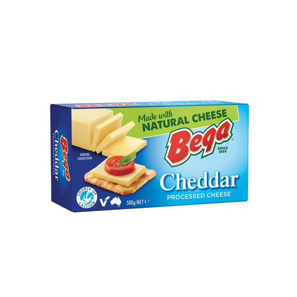29045-حبة BEGA PROCESSED CHEDDER CHEESE 500 G - Image 1