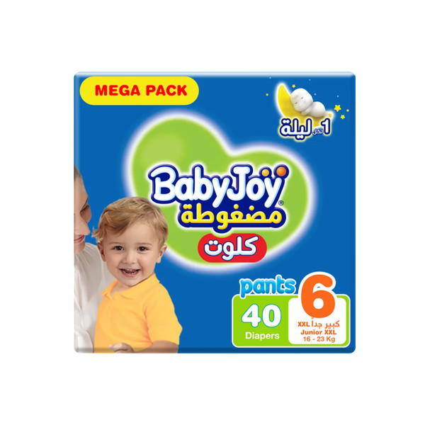 33047-باكت BABY JOY CLOTH NO.6 40DIAPERS - Image 1