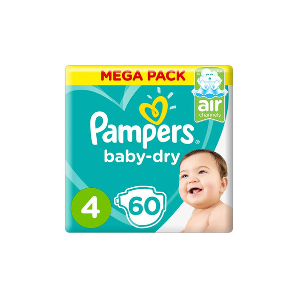 33090-باكت PAMPERS 4 60DIAPER - Image 1