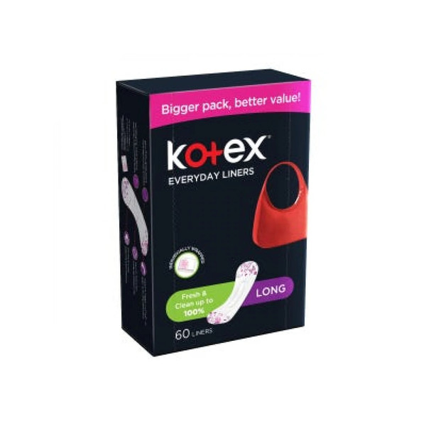 34044-حبة KOTEX NORMAL scented long 60 PADS - Image 1