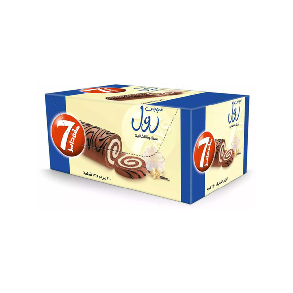 41298 -حبة سفن دايز سويس رول بحشوة الفانيلا - Image 1