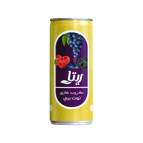 41532-حبة مشروب غازي توت بري علب ريتا 240 مل - الصورة 1