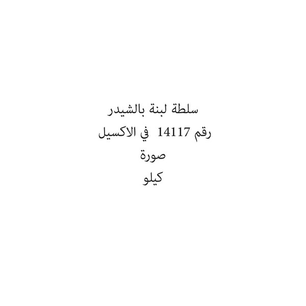 6561-كيلو سلطة لبنة بالشيدر - Image 1