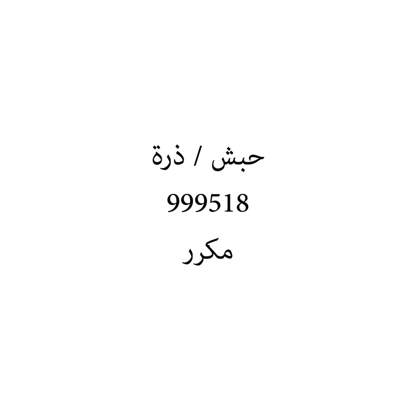 00599 حبش / ذرة - Image 1