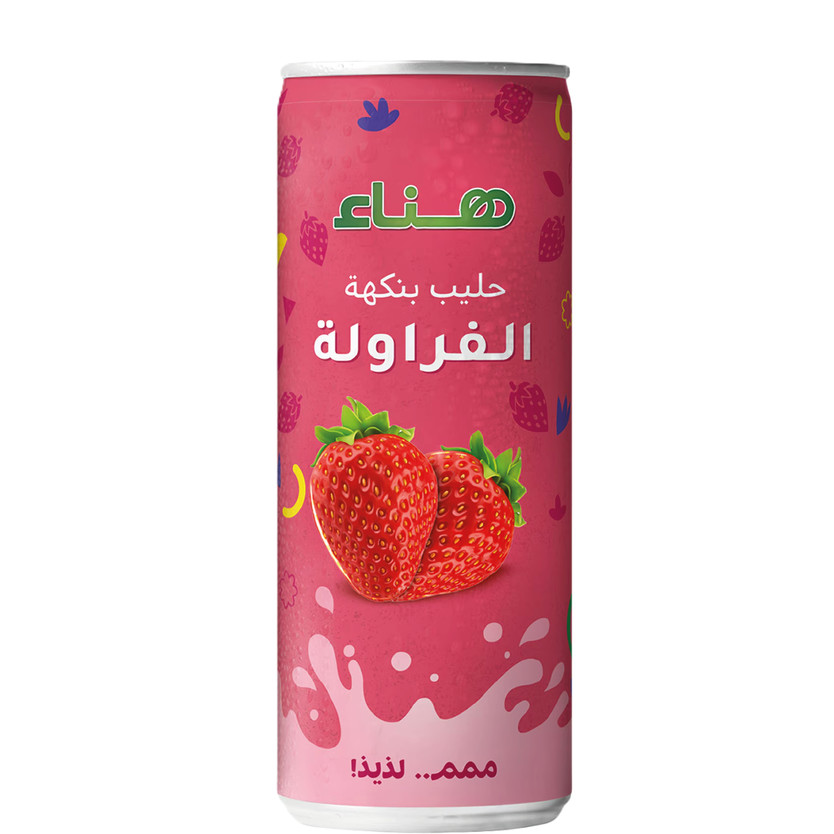 223526 حليب هنا بنكهة الفراوله 240 مل - الصورة 1